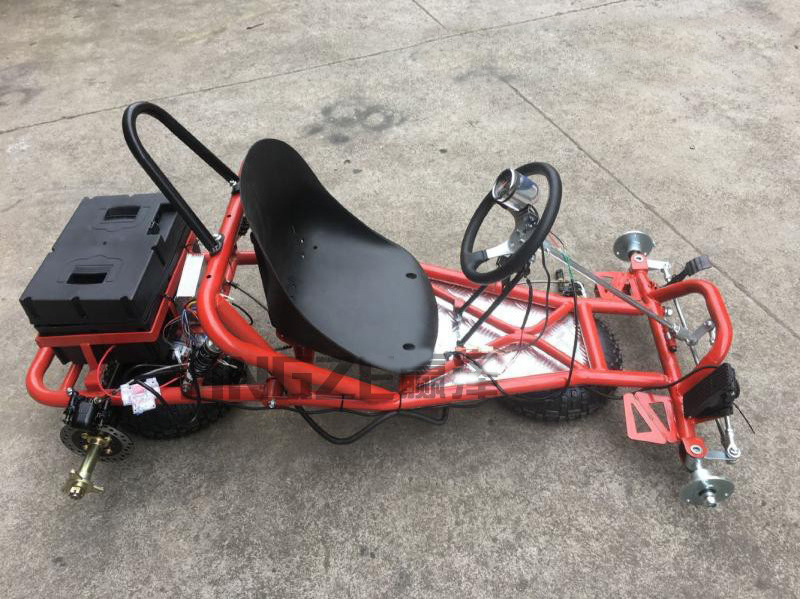 500w/750w Electric Go Kart Karting Four Wheel ATV UTV Drift Front Rear Suspension Axle Frame Body Parts With 6 Inch Wheels