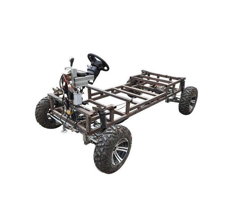 Differential Gearbox 60V 4000W Motor 4WD 4X4 Electric ATV UTV Quad Front Swingarms Rear Axle With Wheels