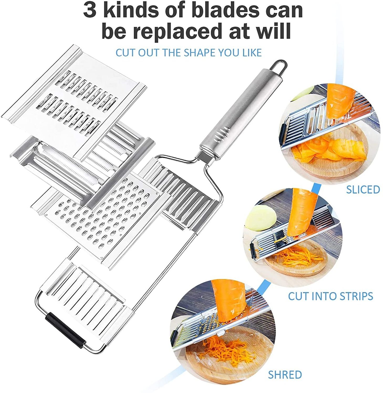 Cabbage Slicer Vegetable Cutter graters for vegetables Vegetable Chopper Kitchen gadgets: Fruit Peeler Knife Potato Zesters Cutt