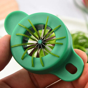 New arrival kitchen tools for green onions scallions and celery 12 blades stainless steel green onion cutter shredder