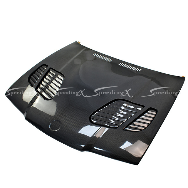 CUSTOMIZE GTR STYLE CARBON FIBER ENGINE HOOD BONNET FOR BMW 3 SERIES E36 BODY KIT