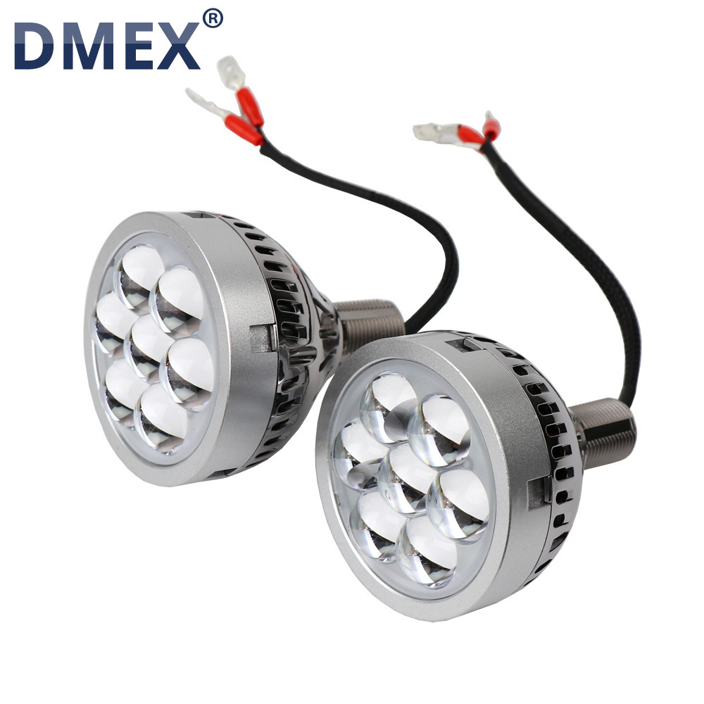 DMEX H7 LED Projector Headlight Devil Demon Eyes Lenses H1 9005 9006 High Beam LED Lens For Car Lights Accessories Retrofit