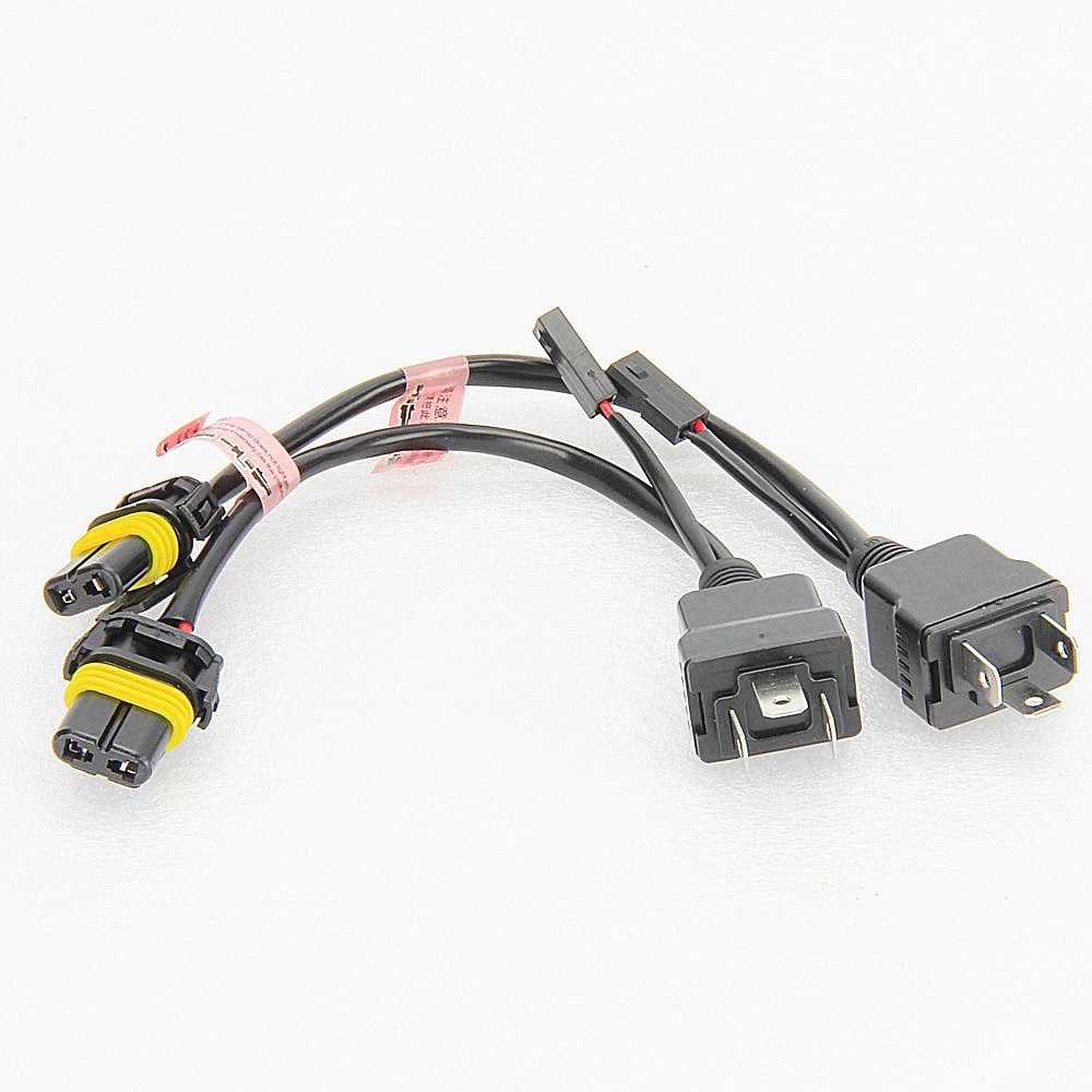 DMEX 35W 55W H4-3 HID Wire Harness H4 Hi Low Projector Lens Controller Relay harness for 2.5 3.0 inch HID Projector lens