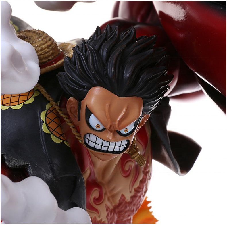 23cm One Pieced Action Figure Big Punch Gear 4 Luffy Anime Figure One Piece Statue Figure Resin GK Toys Gift for Boys Girls Kid