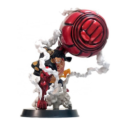 23cm One Pieced Action Figure Big Punch Gear 4 Luffy Anime Figure One Piece Statue Figure Resin GK Toys Gift for Boys Girls Kid