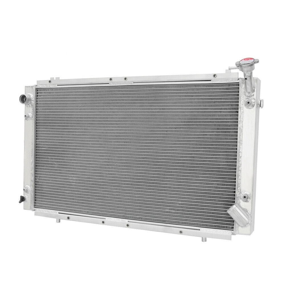 all aluminum car radiator with cap for Nissan Patrol Y60 GQ 4.2L TB42 TB42E Petrol MT 1988-1997