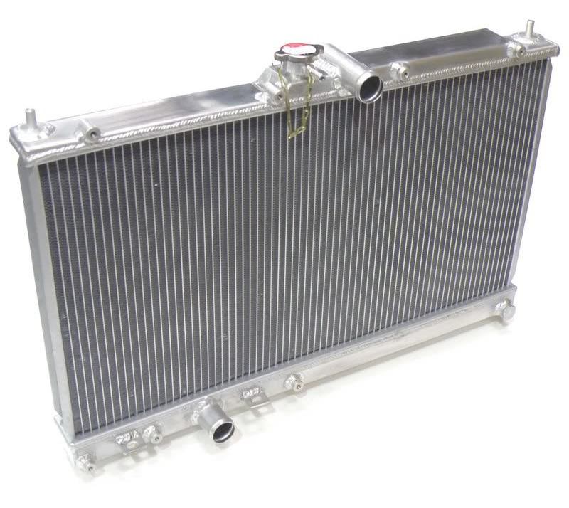 Racing All aluminum brazed radiator for MITSUBISHI EVO 7 8 9 MT