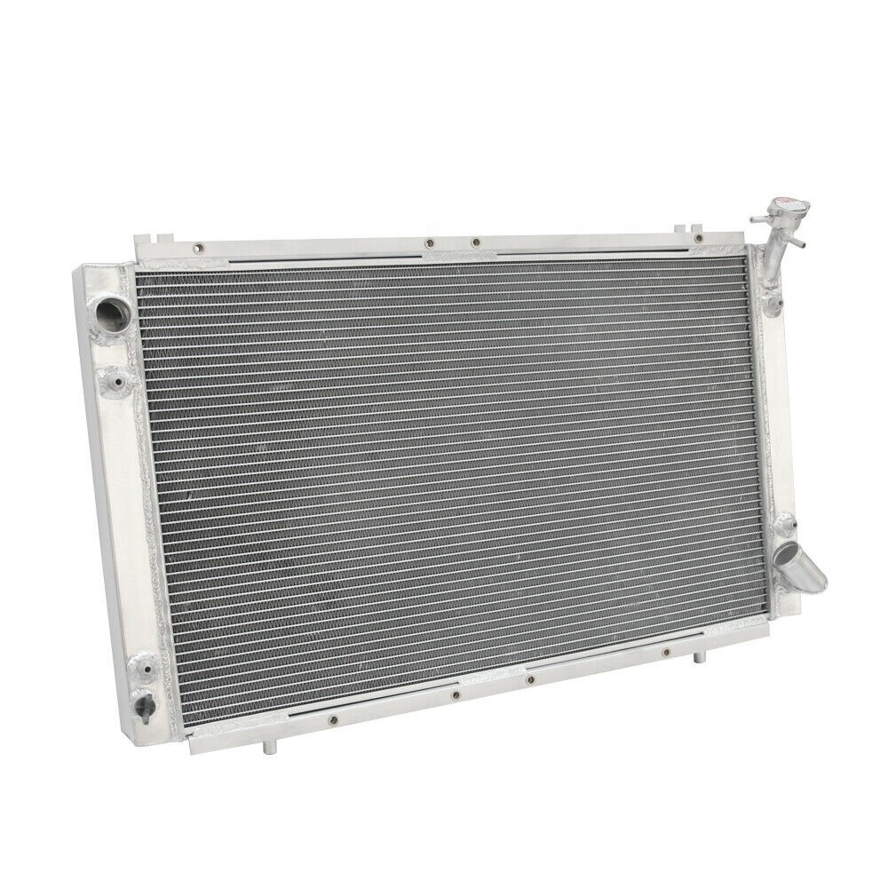 all aluminum car radiator with cap for Nissan Patrol Y60 GQ 4.2L TB42 TB42E Petrol MT 1988-1997