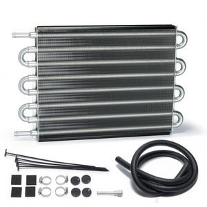 Universal 8 Row aluminum transmission Oil Cooler Kit