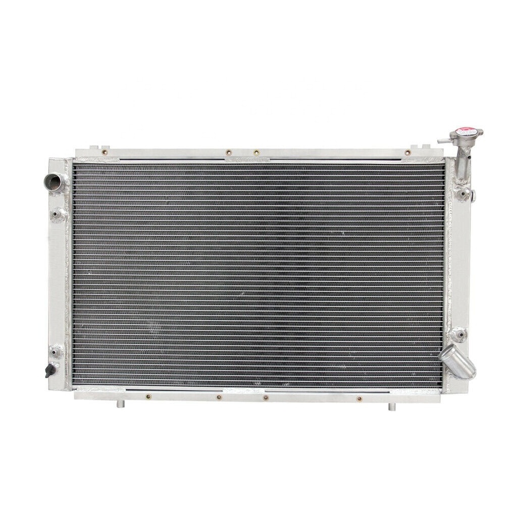 all aluminum car radiator with cap for Nissan Patrol Y60 GQ 4.2L TB42 TB42E Petrol MT 1988-1997