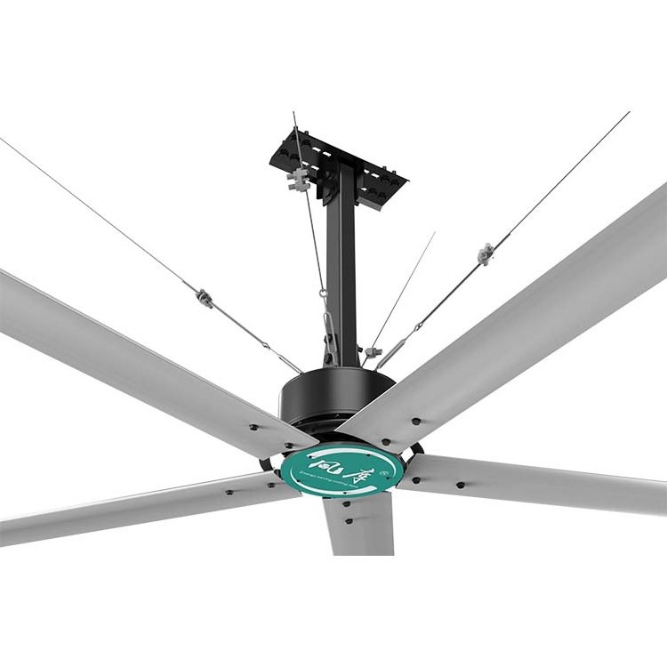 Alloy Blade Energy Saving 7.3M Giant Hvls Low-Speed Ceiling Fan Hvls Fans Industrial Large Ceiling Fan With Pmsm Motor