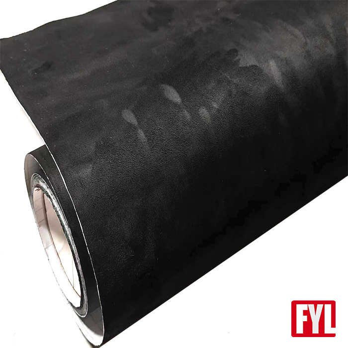 High Soft  Micron Fiber self adhesive Alcantara wrap Suede Velvet Car Interior Ceiling Wrapping Fabric Film