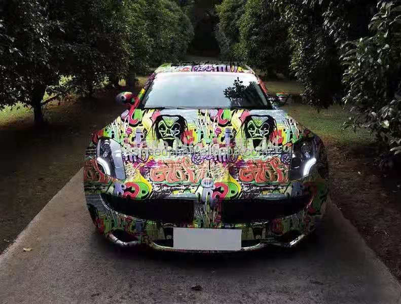 New Special Digital printing Bape Ape Design Camouflage Car Vinyl Wrapping Film