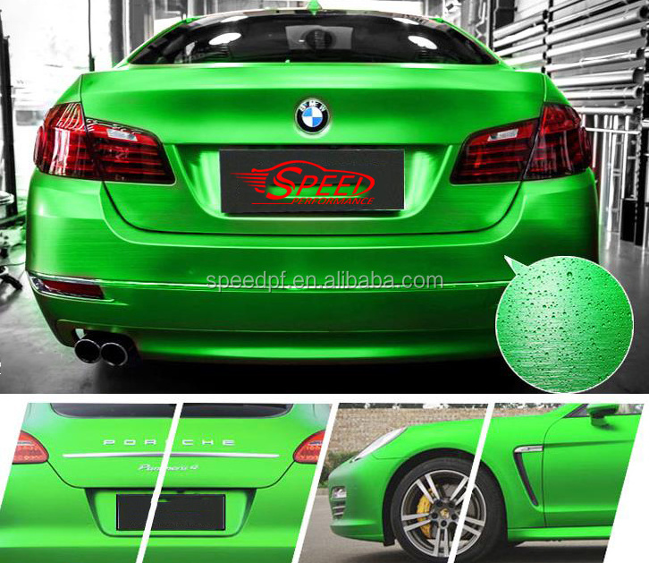 Ready to ship self adhesive Car Decoration Sticker Aluminum chrome Brushed Vinyl Film Foil Wrap