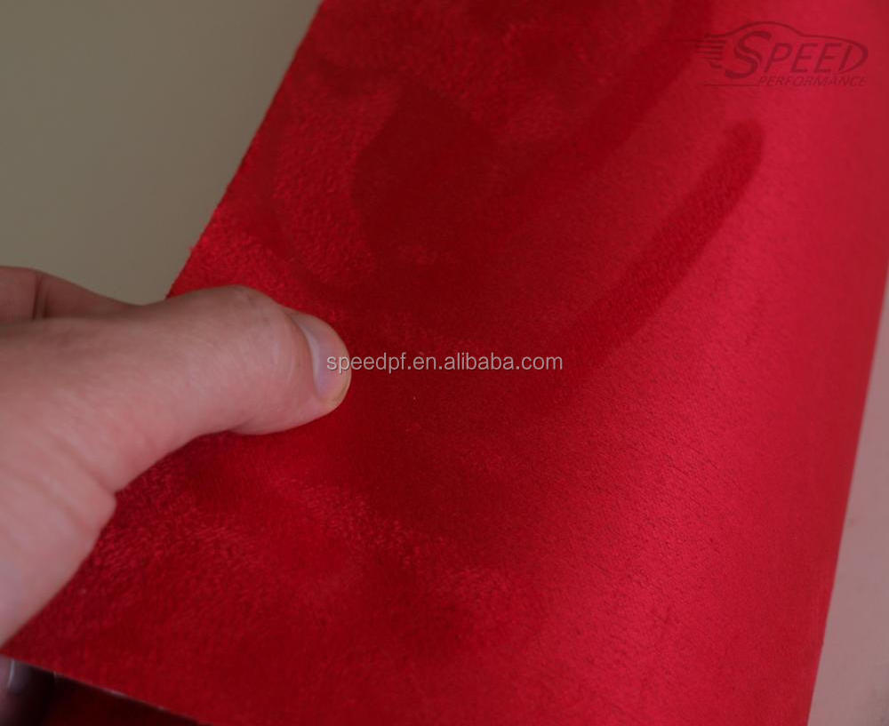 Fashion High soft microfiber self-adhesive car interior wrapping  vinyl film faux suede fabric