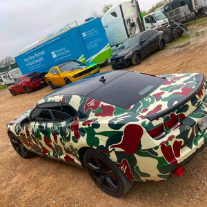 New Special Digital printing Bape Ape Design Camouflage Car Vinyl Wrapping Film