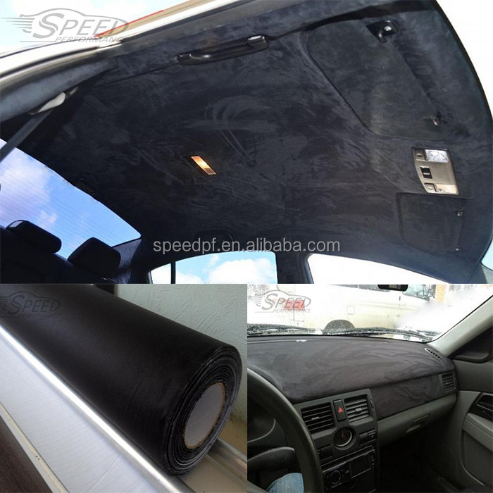 Luxury Micro Fabric water proof alcantara suede fabric car wrapping velvet self adhesive film