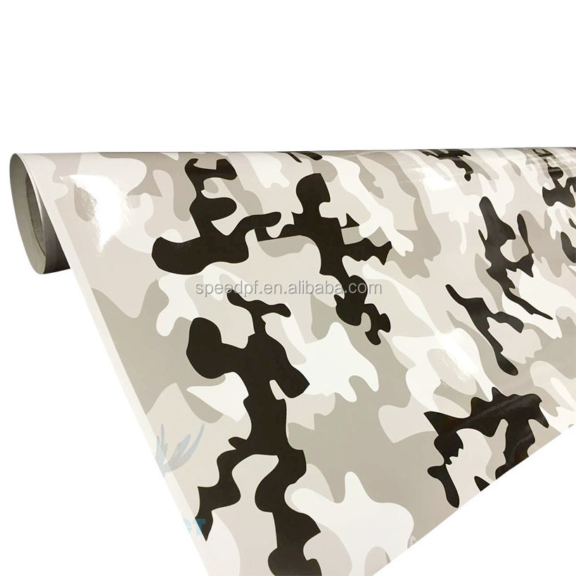 Customized Bomb Camo Vinyl Car Wrap Camouflage Color Auto Film