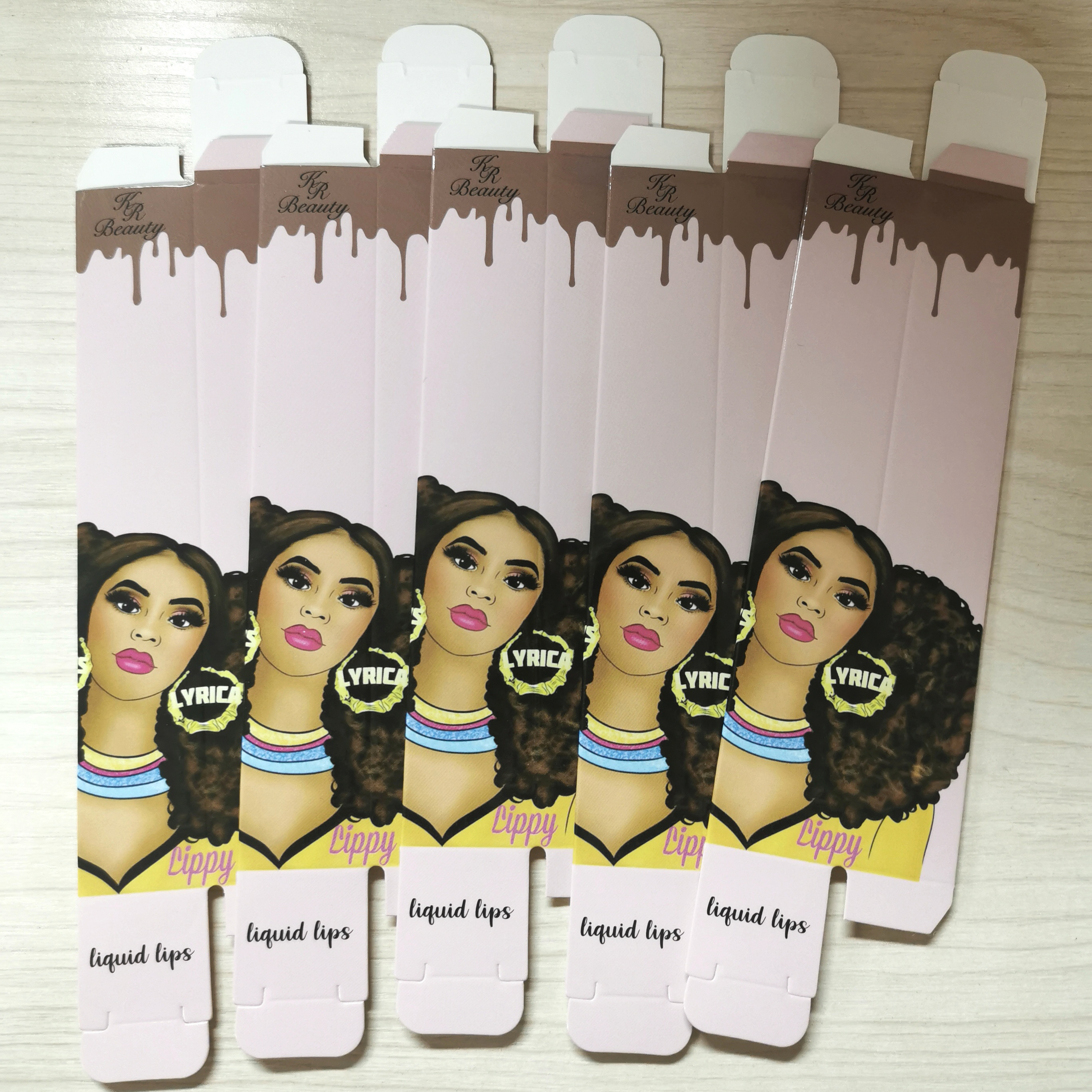 Luxury matte lipstain packaging lip gloss cute packaging lipstick set box