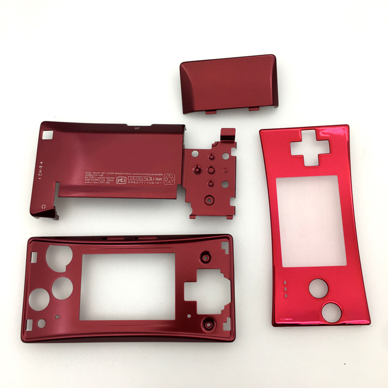 New Replacement Full Housing Shell Case Front Bottom Case Cover red for Nintendo Gameboy Micro GBM