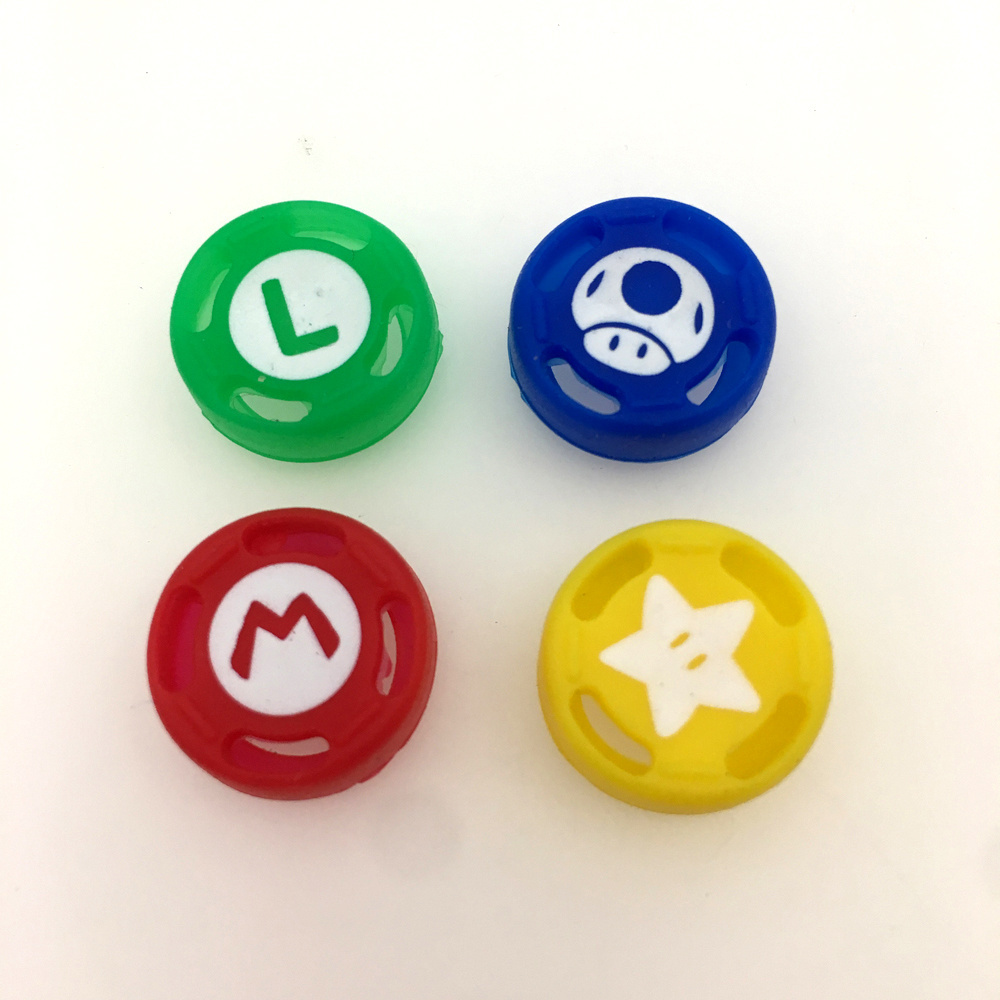 Wholesale Silicone Analog Thumbsticks Joystick Grip Caps Super Mario Luigi for Nintendo Switch NS Joy-Con Controller