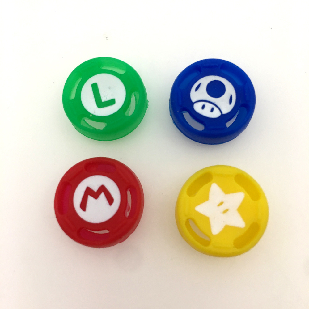 Wholesale Silicone Analog Thumbsticks Joystick Grip Caps Super Mario Luigi for Nintendo Switch NS Joy-Con Controller