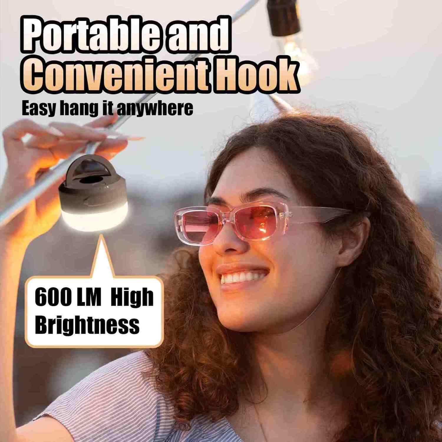 led lamp outdoor light rechargeable camping lantern