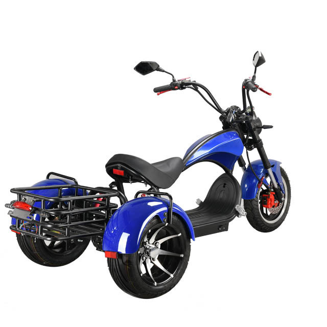 HEZZO US EU Warehouse 12Inch 60V 3000W Coco City Disc Brake Fat Tire 20Ah Citycoco 3 Wheel Electric Scooter Halley Trike Scooter