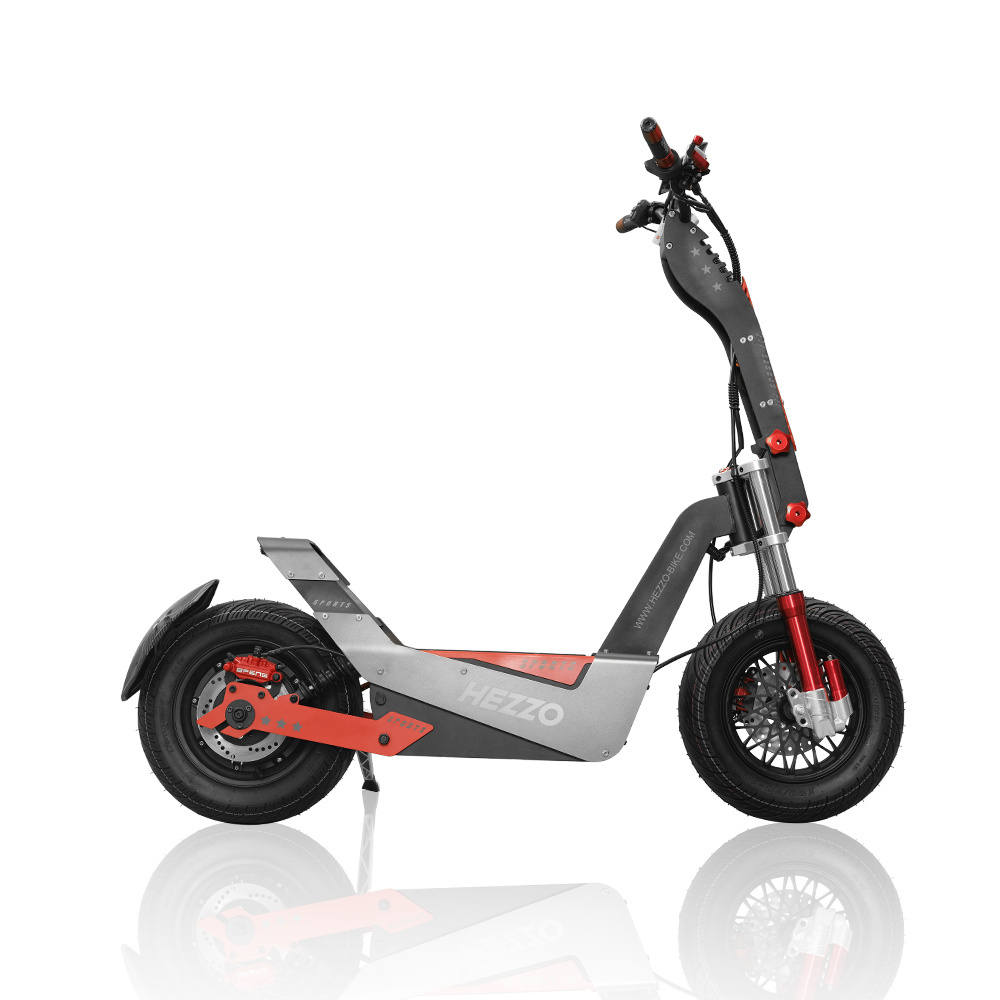 2024 HEZZO Electric Scooter F8 50Ah Lithium Battery 100km/h LCD 16'' Fat Tire 72V 8000W NFC Fast Off Road Escooter