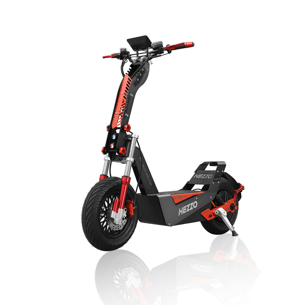 2024 HEZZO Electric Scooter F8 50Ah Lithium Battery 100km/h LCD 16'' Fat Tire 72V 8000W NFC Fast Off Road Escooter