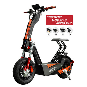 HEZZO EU US Warehouse Electric Scooter 72v 8000W Off Road 50Ah 21700  100Kmp Escooter Power Foldable Electric Scooter With Seat