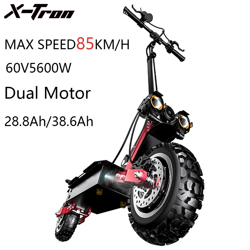 2021 Fast Self-balancing Foldable 5600w 60V 30ah Electric scooter Dual Motor Adult with 10 inch off-road tire