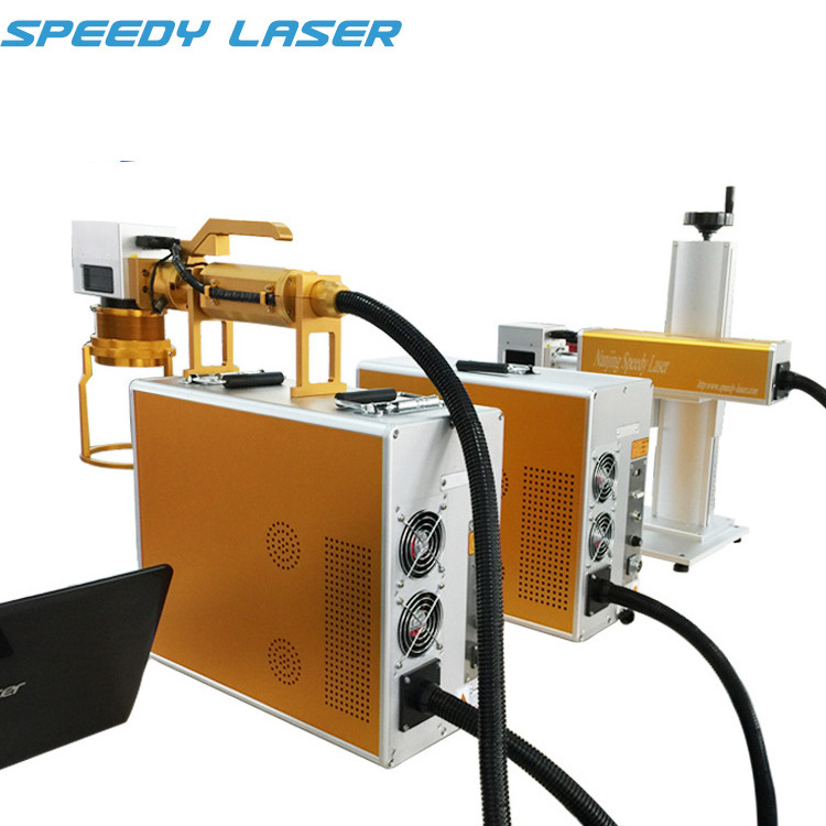 Handheld mini 20W 30W 50W fiber laser marking machine etching machine laser marker etcher