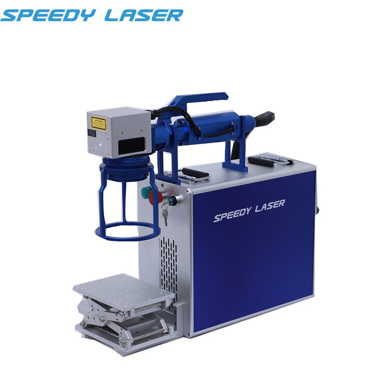 Handheld mini 20W 30W 50W fiber laser marking machine etching machine laser marker etcher