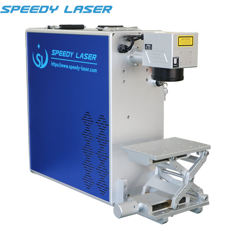 Laser Engraving Machine Portable Mobile Phone Shell Lighter Printing Machine 20watt 30watt 50watt Fiber Laser Raycus Air-cooled