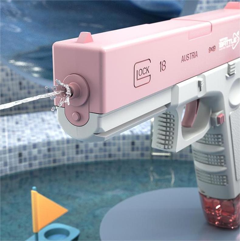 Hot Automatic Battery Powered Water Gun Unisex Electric Glock Toy Water Gun