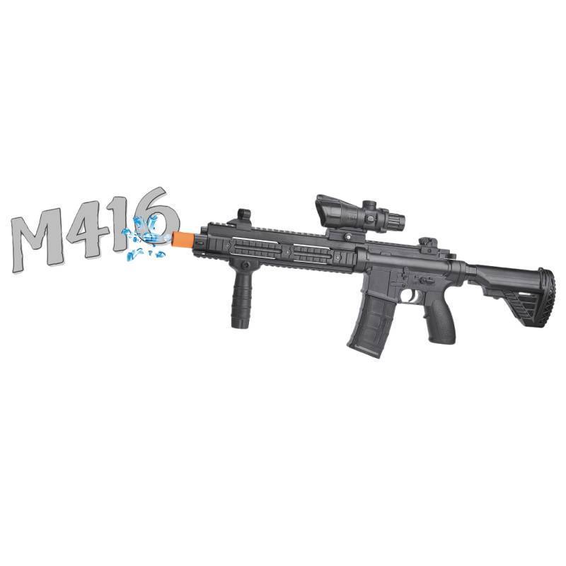 Factory Wholesale Black Gel Water Ball Toy Gun New M416 Gel Blaster Gun with Sniper