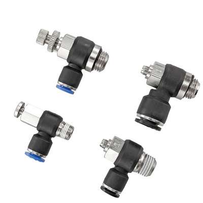 Black Blue NBPT Air Hose Fittings Types T Shape 3-Way Pneumatic PE Tee Tube Connector Pipe Push Fit metal Fitting