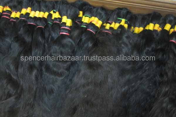 CHENNAI Top Quality Hair Bulk Virgin Remy Hair Raw Material Cut From Women