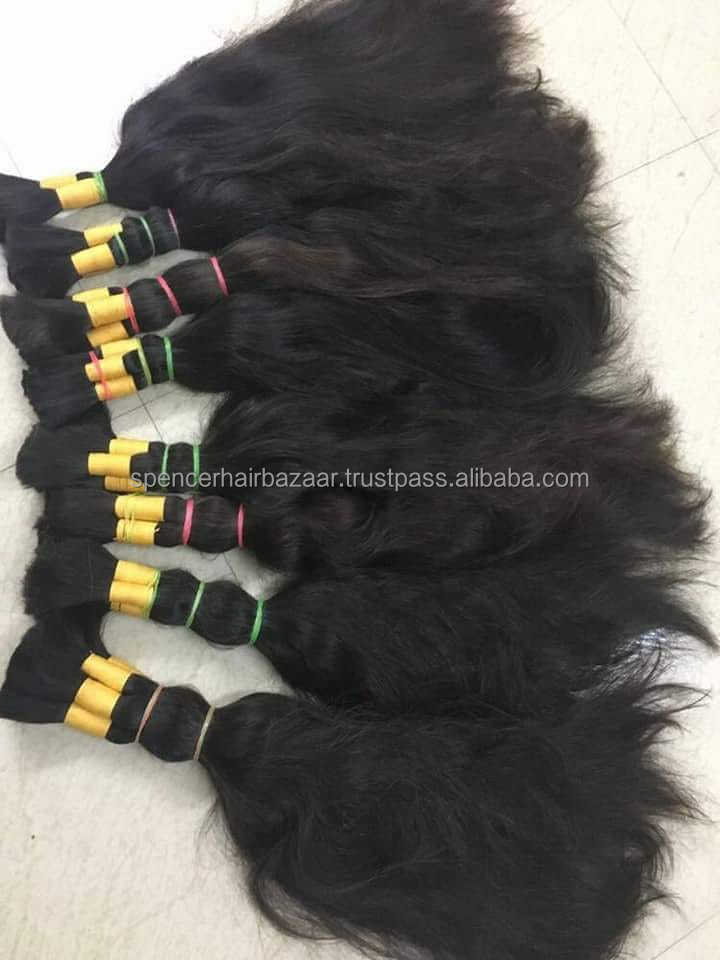 CHENNAI Top Quality Hair Bulk Virgin Remy Hair Raw Material Cut From Women