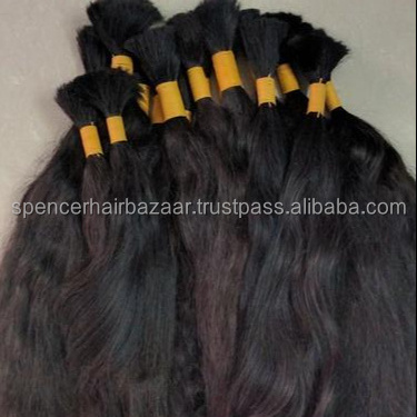 CHENNAI Top Quality Hair Bulk Virgin Remy Hair Raw Material Cut From Women