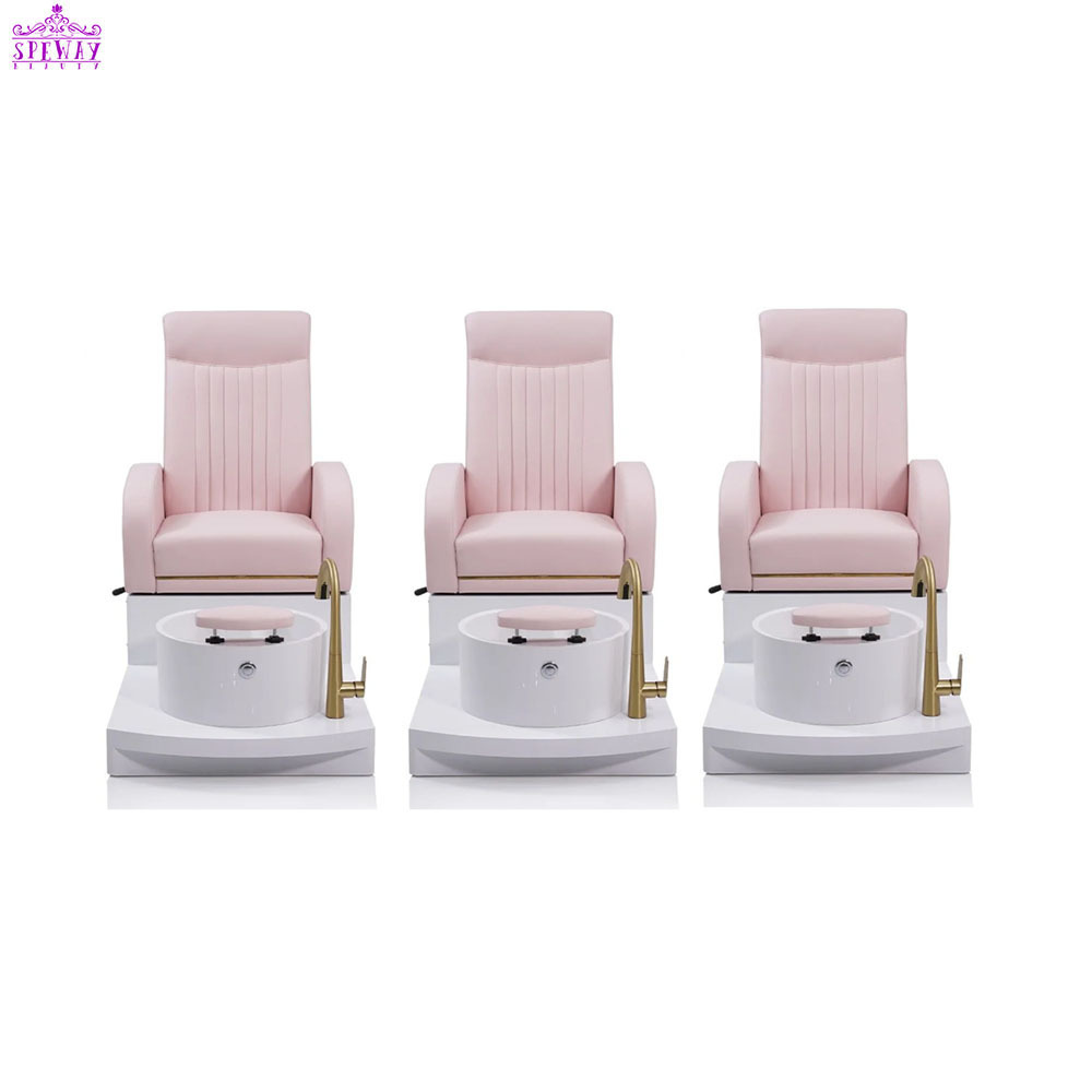 cream nail salon chair pedicure for nail tech best price spa elegance pedicure chair with basin