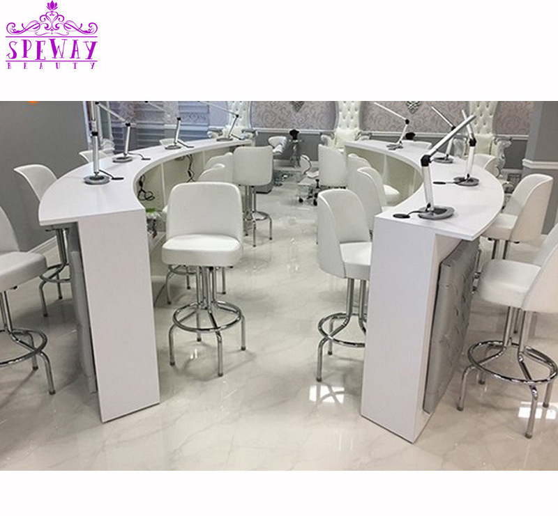 high quality nail salon white manicure tables for sale in miami