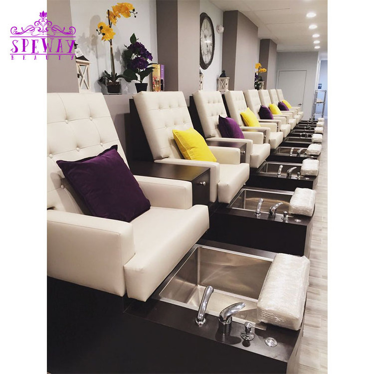 2021 elegant 4 seaters pedicure spa chairs wholesale