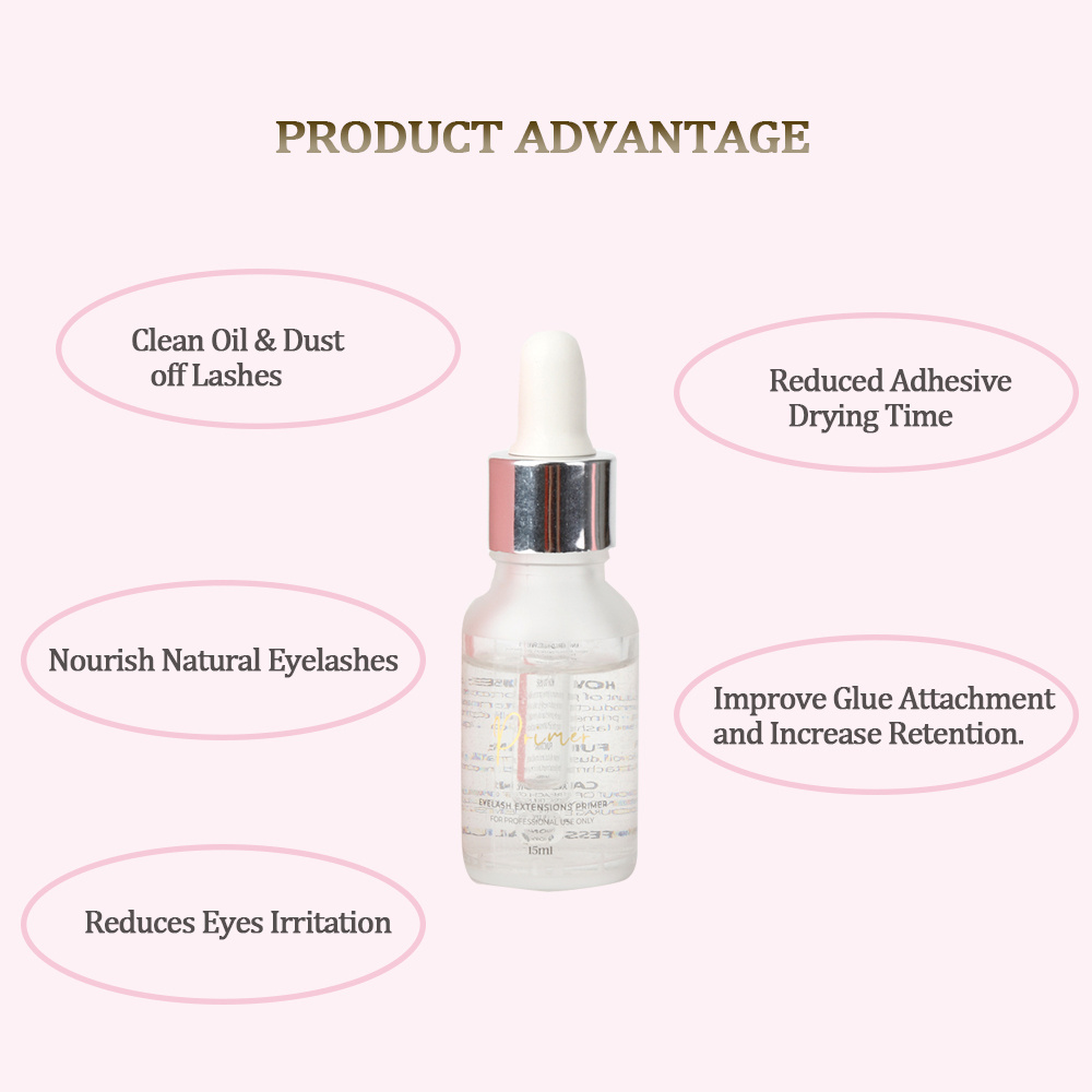 SP Eyelash Primer Eyelash Glue Bonding Private Label 15ml Lash Glue Primer For Eyelash Extension