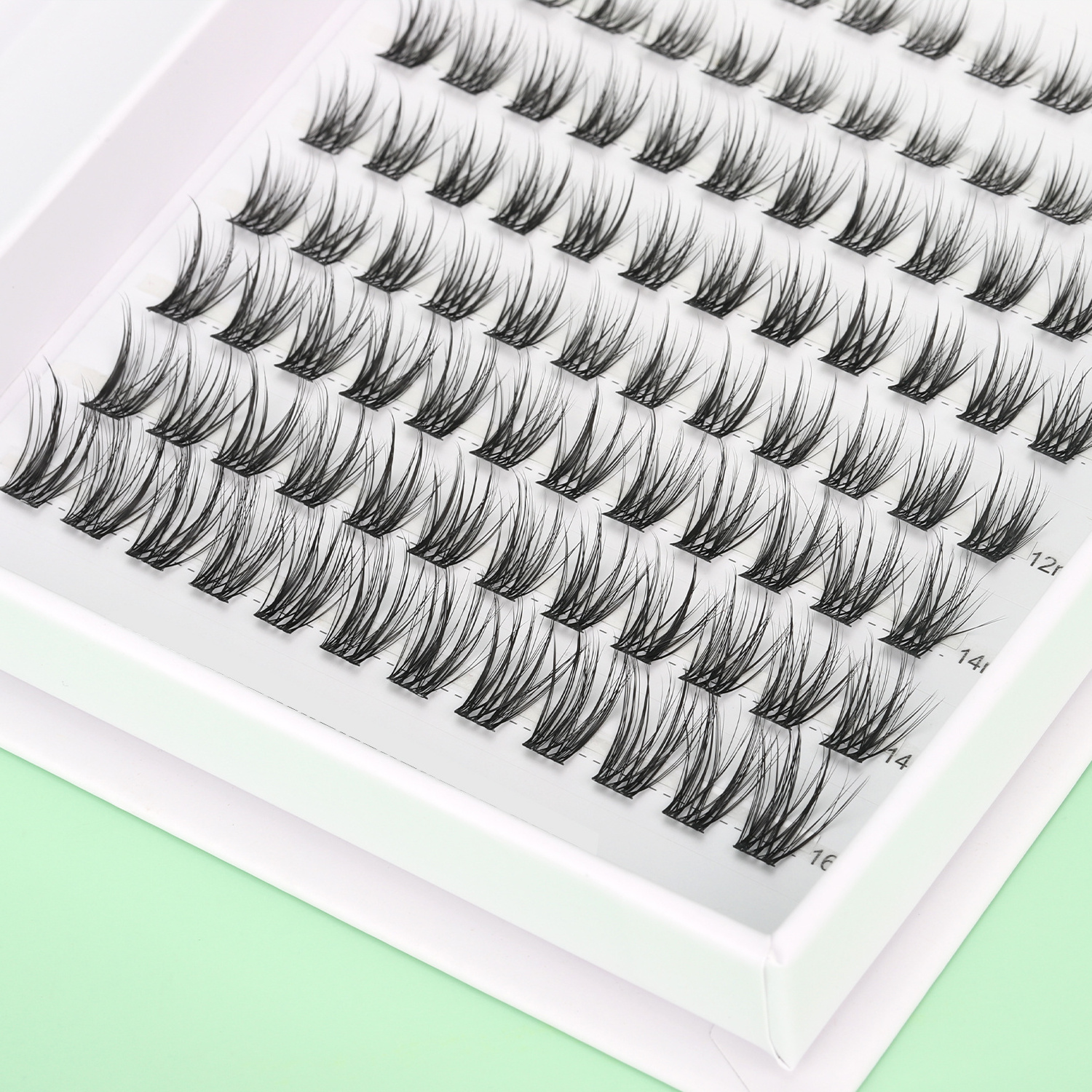 SP EYELASH High Quality segment lashes handmade false eyelash DIY Individual Mixed Trays Knot Free Long Individual Cluster Lash