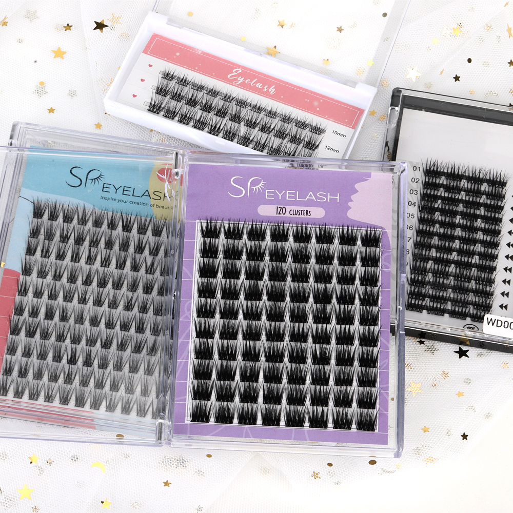 diy eyelashes Self-Application Kit Private Label Eyelash Cluster Segmented Diy Lashes Extension With Diy Lash Glue