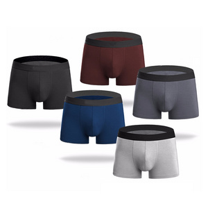 wholesale custom elastic bamboo mens boxer shorts brief underwear