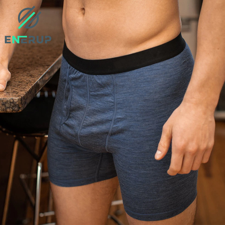 Enerup Custom Oem Mens Merino Wool Boxer Briefs Majtki Cuecas Celana Dalam Pria Wanita Sexi Mens Underwear Mens Briefs & Boxers