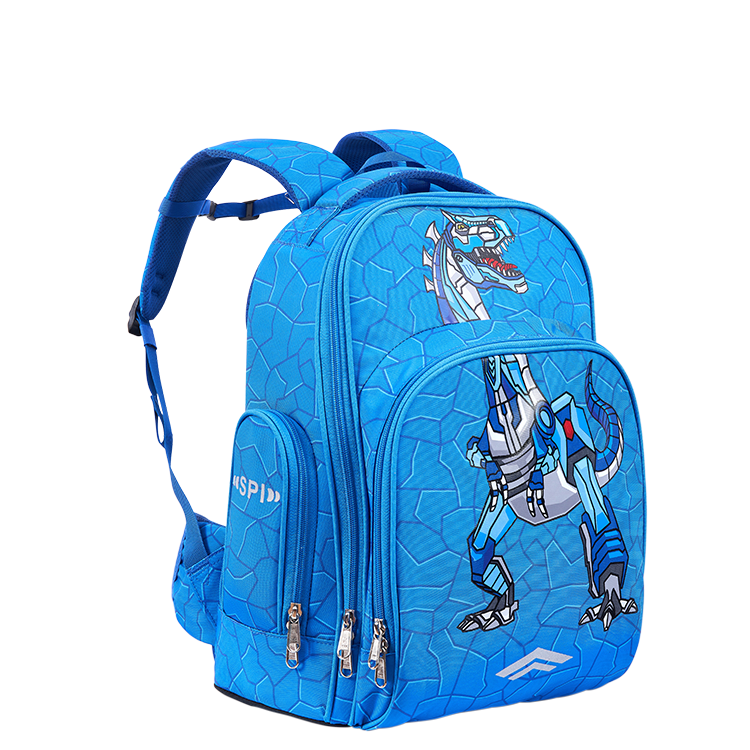 Manufacturers Wholesale Custom Logo Cartoon Dinosaur Cool Backpack Large Capacity Ergonomic Spine Protection School Bag for Boys